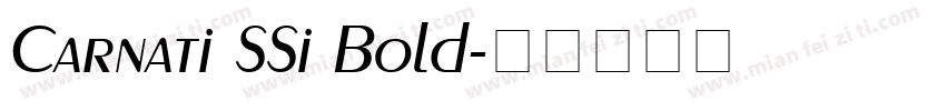 Carnati SSi Bold字体转换